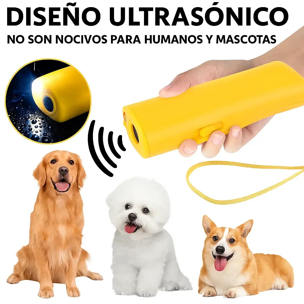 ENTRENADOR CANINO ULTRASÓNICO- CAMINA CON SEGURIDAD DONDE SEA QUE ESTÉS