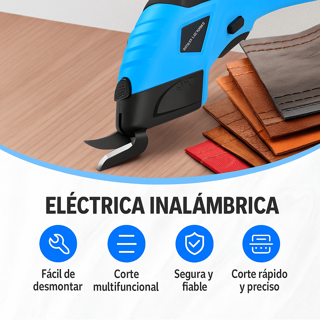TIJERA ELÉCTRICA MULTIUSOS RECARGABLE