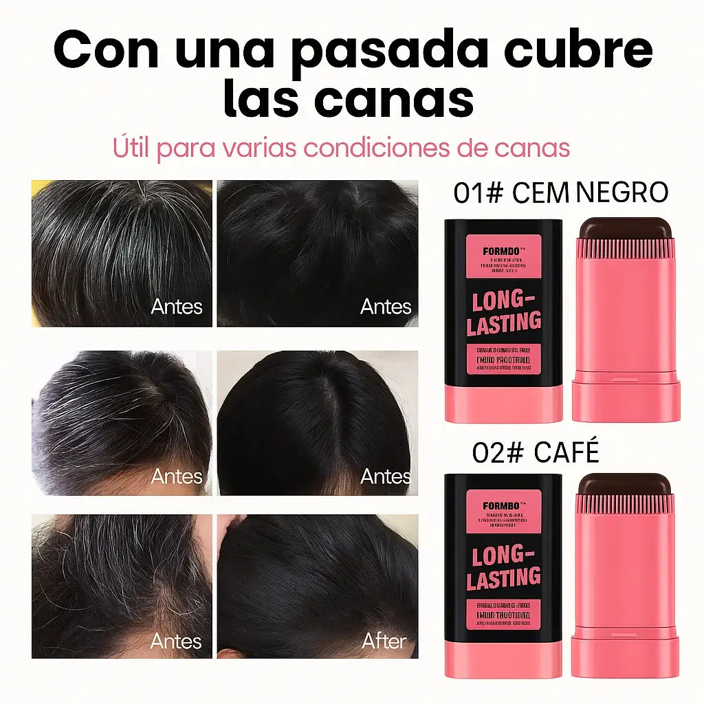 BARRA CUBRE CANAS. PORQUE CADA HEBRA CUENTA… SOLUCIONA TUS CANAS AL INSTANTE SIN MALTRATAR TU CABELLO 🌿