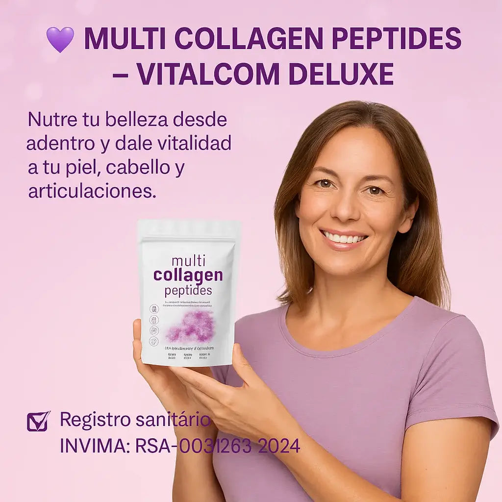 💜 MULTI COLLAGEN PEPTIDES® – VITALCOM DELUXE  Nutre tu belleza desde adentro y dale vitalidad a tu piel, cabello y articulaciones. ✨