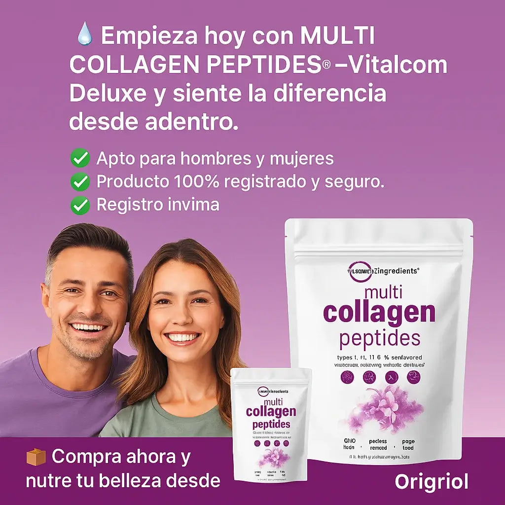 💜 MULTI COLLAGEN PEPTIDES® – VITALCOM DELUXE  Nutre tu belleza desde adentro y dale vitalidad a tu piel, cabello y articulaciones. ✨