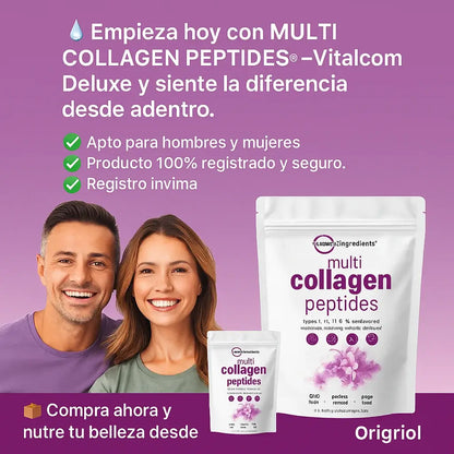 💜 MULTI COLLAGEN PEPTIDES® – VITALCOM DELUXE  Nutre tu belleza desde adentro y dale vitalidad a tu piel, cabello y articulaciones. ✨