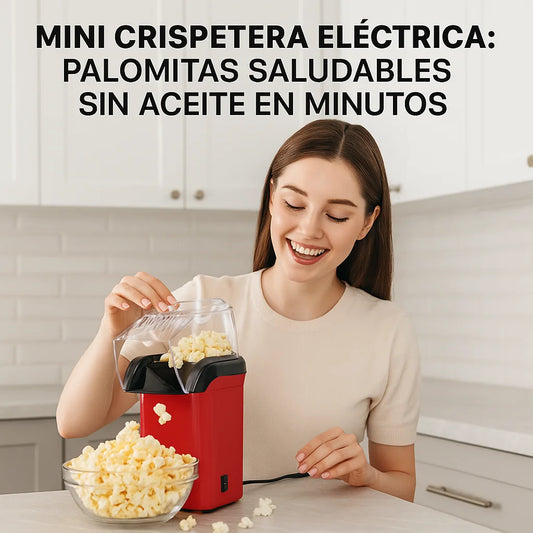 MINI CRISPETERA ELECTRÍCA: PALOMITAS SALUDABLES SIN ACEITE EN MINUTOS 🍿
