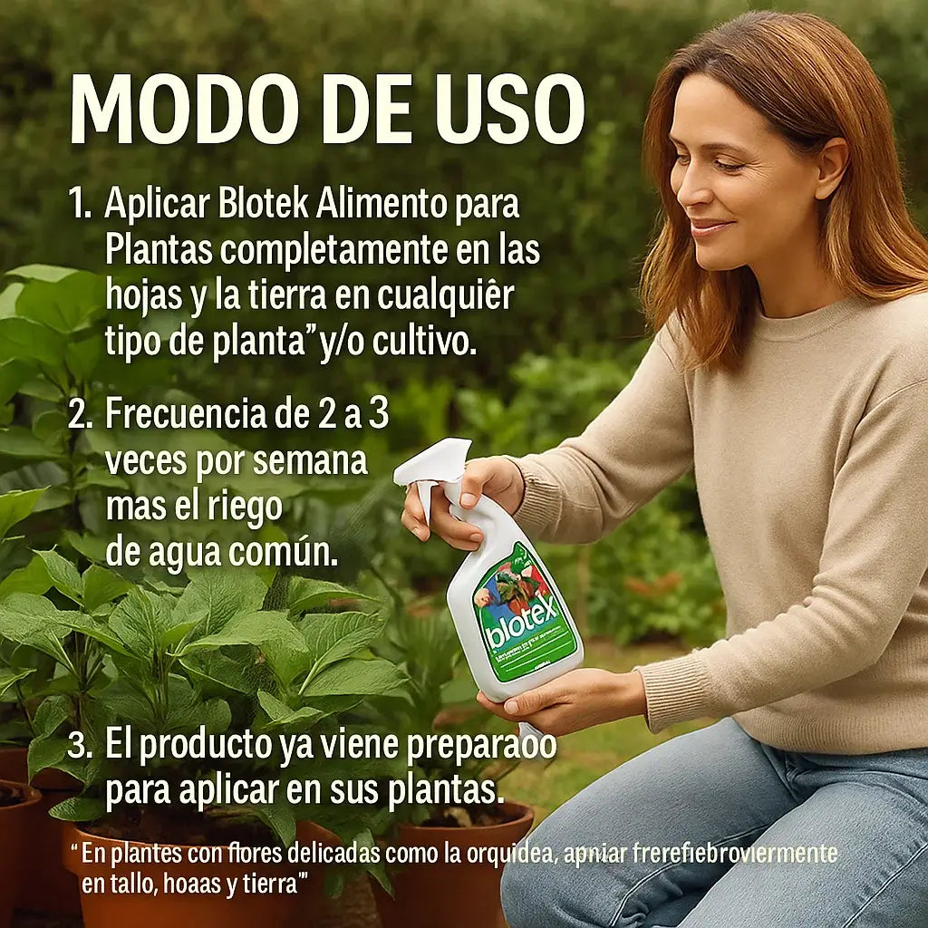🌱 BIOTEK®  – ALIMENTO NATURAL PARA PLANTAS.  Revive, nutre y protege tus plantas con una fórmula 100% orgánica y certificada.