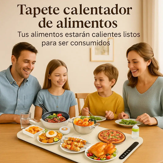 TAPETE CALENTADOR DE ALIMENTOS- TUS ALIMENTOS SE MANTENDRAN CALIENTES MIENTRAS LOS CONSUMES