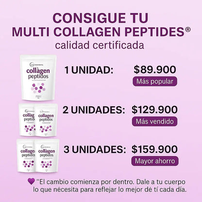 💜 MULTI COLLAGEN PEPTIDES® – VITALCOM DELUXE  Nutre tu belleza desde adentro y dale vitalidad a tu piel, cabello y articulaciones. ✨