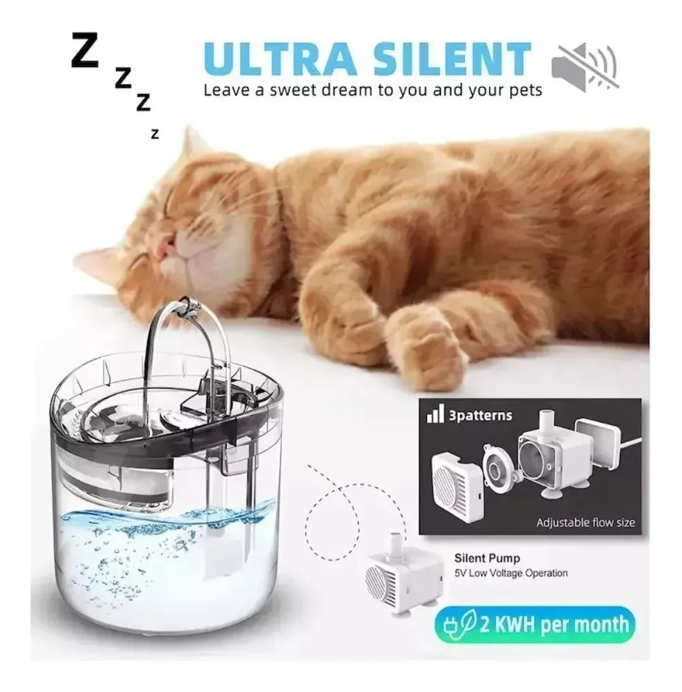 💧 FUENTE PURIFICADORA DE AGUA PARA MASCOTAS 🐱. ¡Mantén a tu compañero hidratado, feliz y saludable todos los días! 🌿