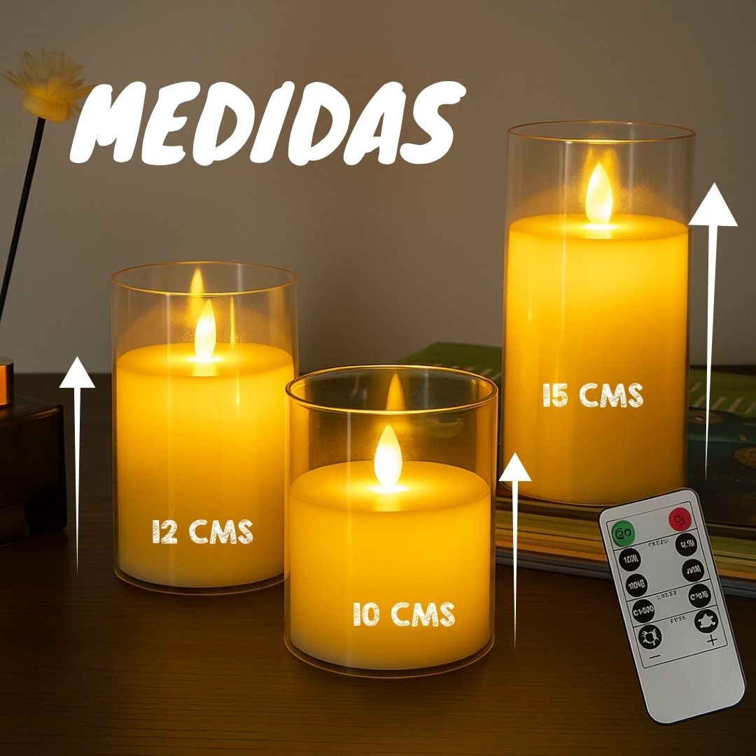 GLOWFLAME™ – VELAS SIN FUEGO. LUZ QUE TRANSFORMA TU HOGAR, SIN RIESGOS🔥
