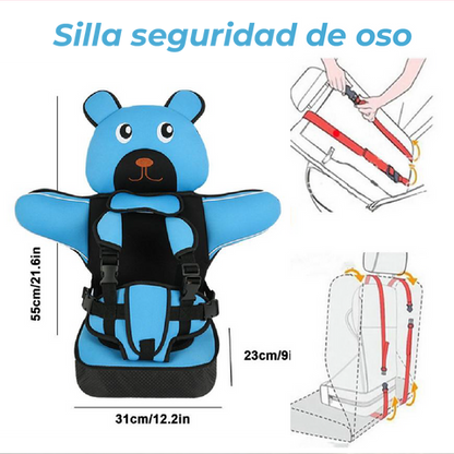 🧸 ARNES DE SEGURIDAD PORTATIL PARA NIÑOS – ¡Tus niños cómodos, viajes Felices y Seguros! ✨
