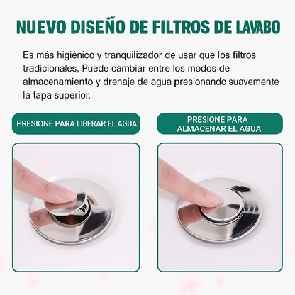 TAPÓN CON FILTRO PARA DRENAJE INOXIDABLE