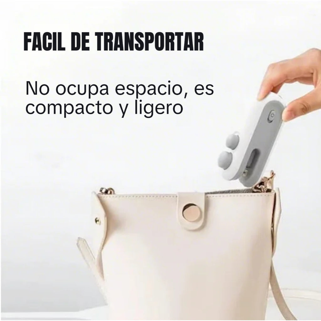 Mini selladora 2 en 1. Recargable