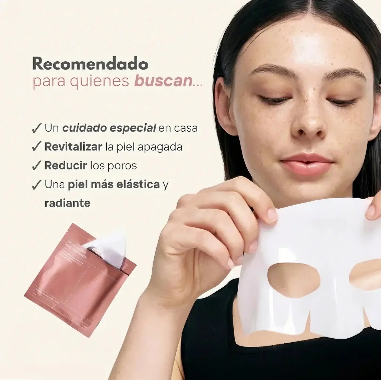 MASCARILLA DE COLÁGENO, EL SECRETO PARA UNA PIEL MÁS JOVEN. DISPONIBLE EN SET DE 4, 8 O 12 UNIDADES
