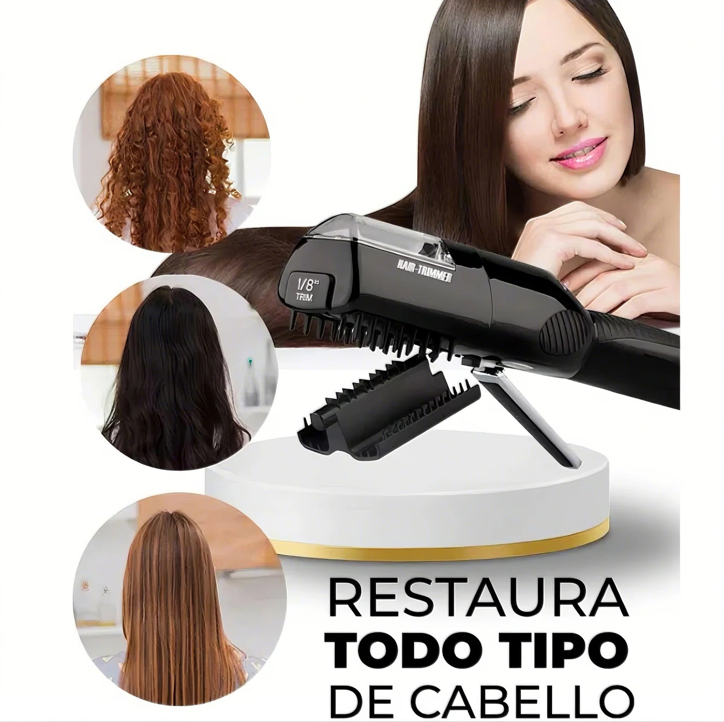 CEPILLO RECARGABLE ELIMINADOR DE HORQUILLA