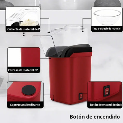 MINI CRISPETERA ELECTRÍCA: PALOMITAS SALUDABLES SIN ACEITE EN MINUTOS 🍿