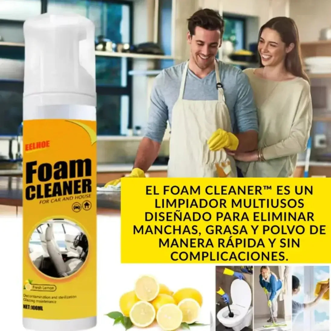 🧼 FOAMCLEANER™ – El Limpiador Multiusos Todo en Uno (250 ml)
