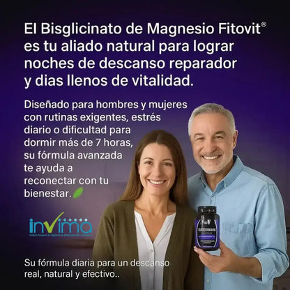 🌙 BISGLICINATO DE MAGNESIO FITOVIT® – DESCANSA, RECUPERA Y RENUEVA TU ENERGÍA