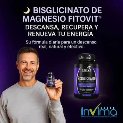 🌙 BISGLICINATO DE MAGNESIO FITOVIT® – DESCANSA, RECUPERA Y RENUEVA TU ENERGÍA