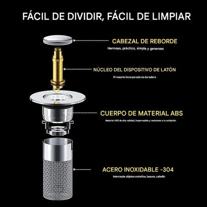 TAPÓN CON FILTRO PARA DRENAJE INOXIDABLE