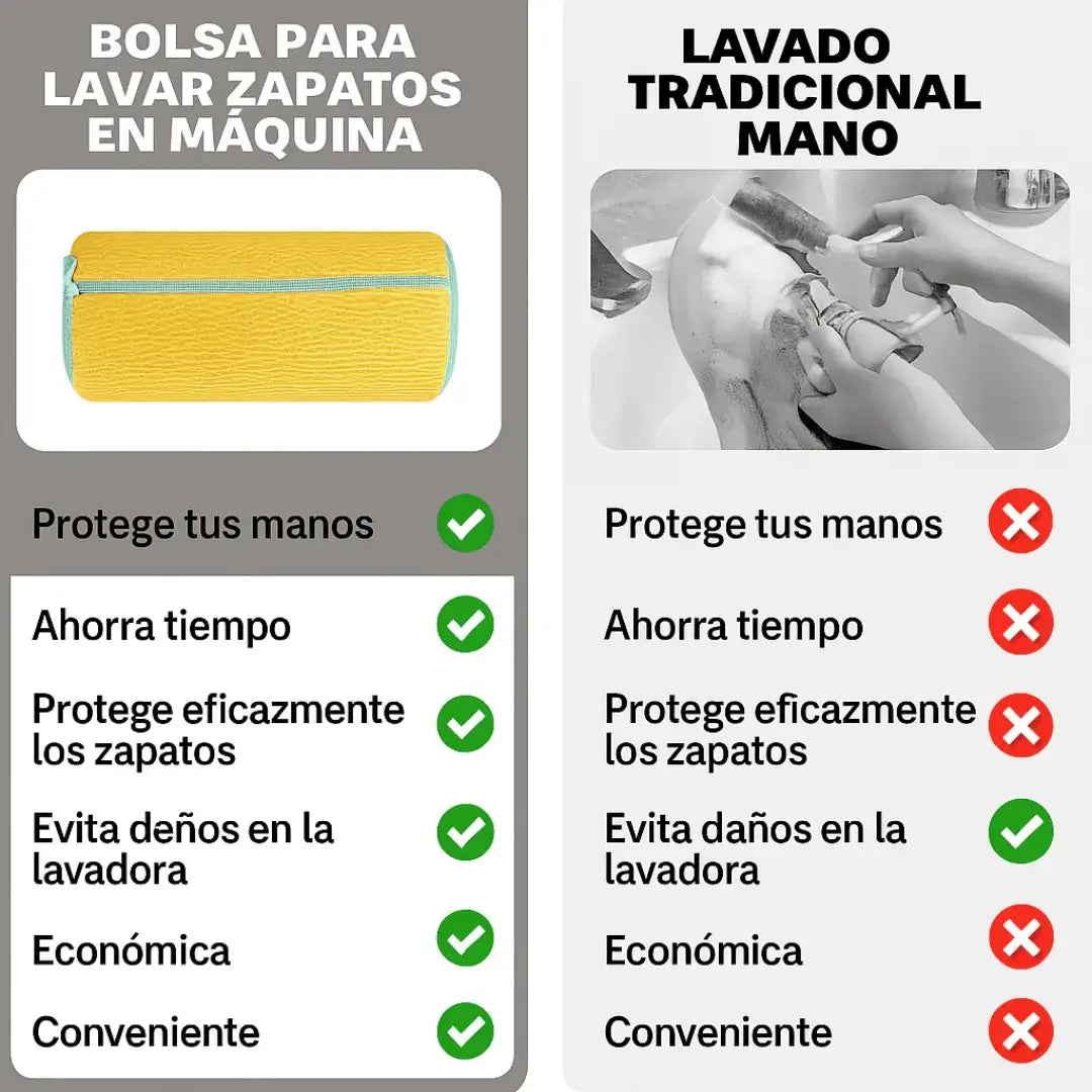 BOLSA PARA LAVAR ZAPATOS EN LAVADORA