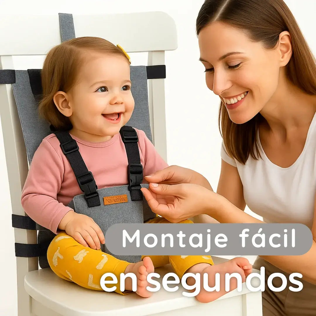 ✨CINTURÓN DE SEGURIDAD PARA BEBÉS – CONVIERTE CUALQUIER SILLA EN UNA SILLA SEGURA 👶